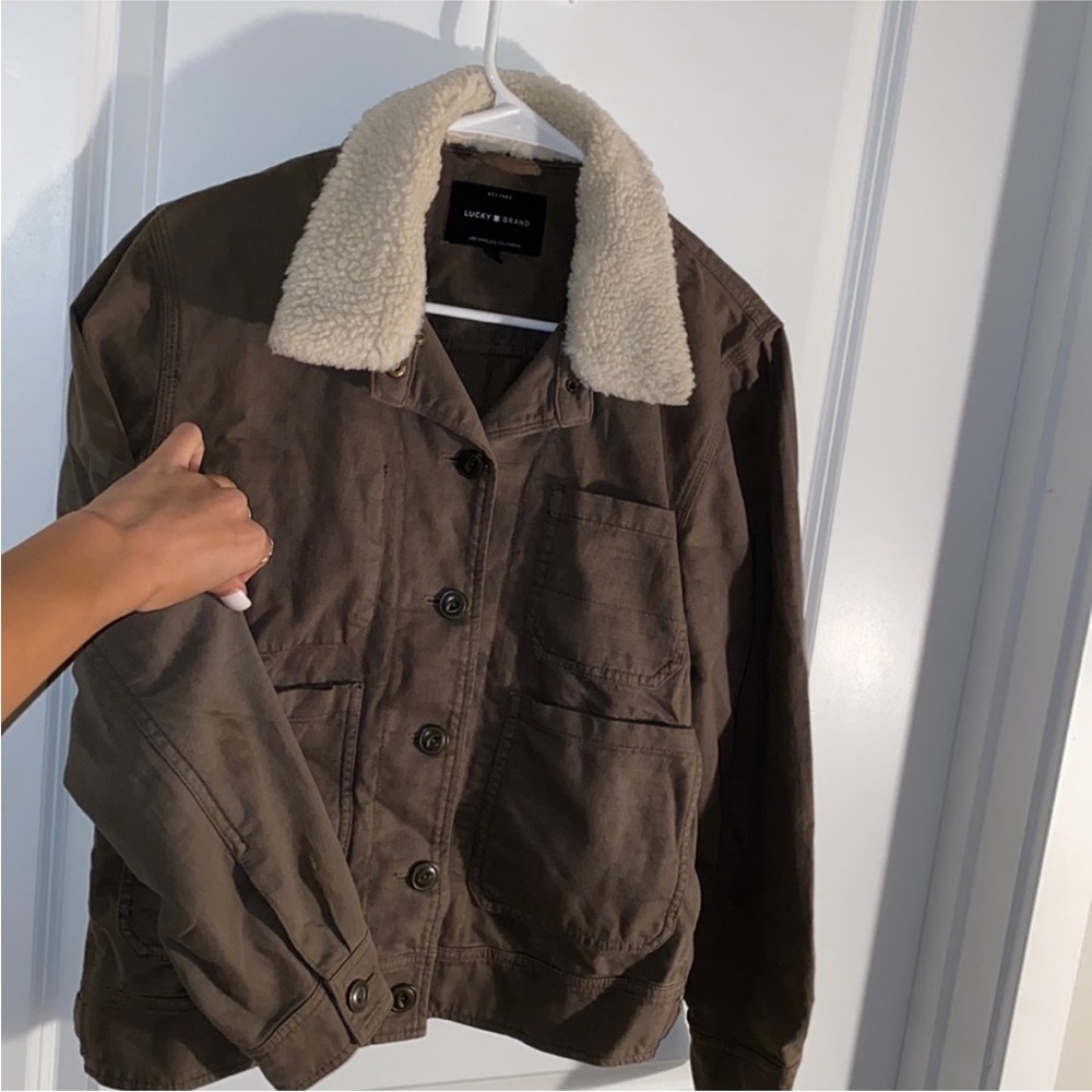 Lucky Brand removable fur jacket